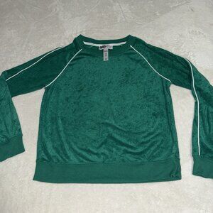Women's Beach Riot Greer Forrest Park Velour Crew Neck Sweatshirt Size Medium